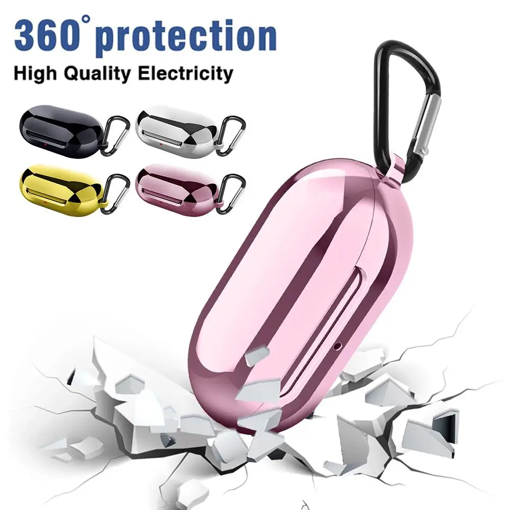 For Samsung Galaxy Buds Bluetooth Earphone Protective Case Shockproof TPU Plating Color Earbuds Cover Shell with Carabiner
For Samsung Galaxy Buds Bluetooth Earphone Protective Case Shockproof TPU Plating Color Earbuds Cover Shell with Carabiner