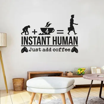 Wall Decal Creative Cafe Shop Wall Sticker Quote Instant Human Just Add Coffee Window Logo Decoration Kitchen Decor
Wall Decal Creative Cafe Shop Wall Sticker Quote Instant Human Just Add Coffee Window Logo Decoration Kitchen Decor