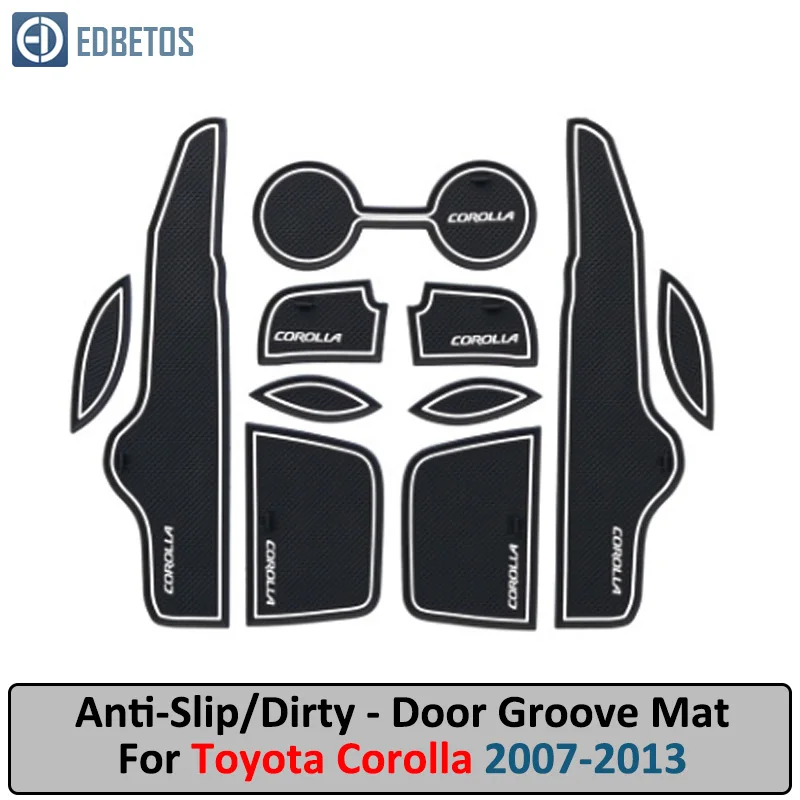 Corolla Door Groove Mat For Toyota Corolla 2007 - 2011 2012 2013 Anti-Slip Mat Gate Slot Coaster Anti-Dirty Mat
Corolla Door Groove Mat For Toyota Corolla 2007 - 2011 2012 2013 Anti-Slip Mat Gate Slot Coaster Anti-Dirty Mat