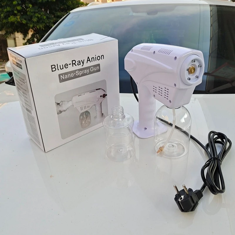500ml Electric ULV Sprayer Blue Light Portable Fogger Machine Hair Nano Steam Spray Guns Hospital Home Disinfection
500ml Electric ULV Sprayer Blue Light Portable Fogger Machine Hair Nano Steam Spray Guns Hospital Home Disinfection