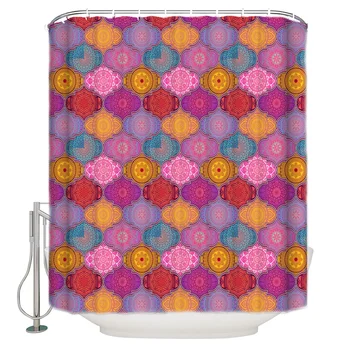 Texture Geometric Pattern Extra Long Fabric Bath Shower Curtains Mildew-resistant Bathroom Decor with Hooks
Texture Geometric Pattern Extra Long Fabric Bath Shower Curtains Mildew-resistant Bathroom Decor with Hooks