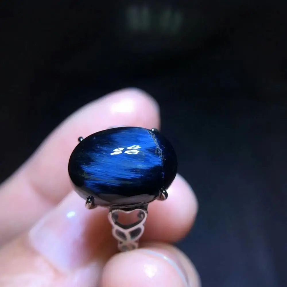 Genuine Natural Blue Pietersite Gemstone Chatoyant Adjustable Size Ring 15x10mm From Namibia 925 Silver Crystal Women Men AAAAA
Genuine Natural Blue Pietersite Gemstone Chatoyant Adjustable Size Ring 15x10mm From Namibia 925 Silver Crystal Women Men AAAAA