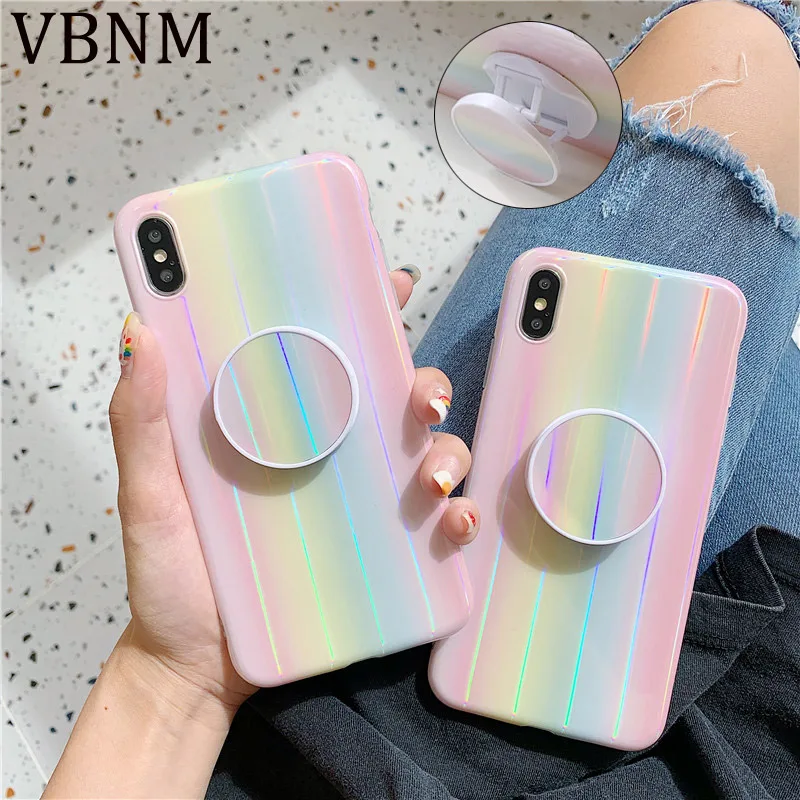Rainbow Laser Aurora Kickstand Phone Case For iPhone XR X XSMax 6 6S 7 7plus 8 8plus Silicone Fashion Girly Like Holder Cover 
Rainbow Laser Aurora Kickstand Phone Case For iPhone XR X XSMax 6 6S 7 7plus 8 8plus Silicone Fashion Girly Like Holder Cover