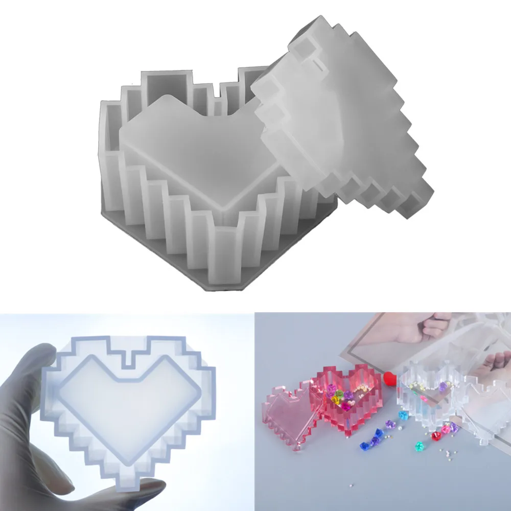 1Set Heart Shape Storage Box Silicone Molds UV Epoxy Resin Mold for DIY Resin Decorative Crafts Jewelry Making Accessories Tools
1Set Heart Shape Storage Box Silicone Molds UV Epoxy Resin Mold for DIY Resin Decorative Crafts Jewelry Making Accessories Tools