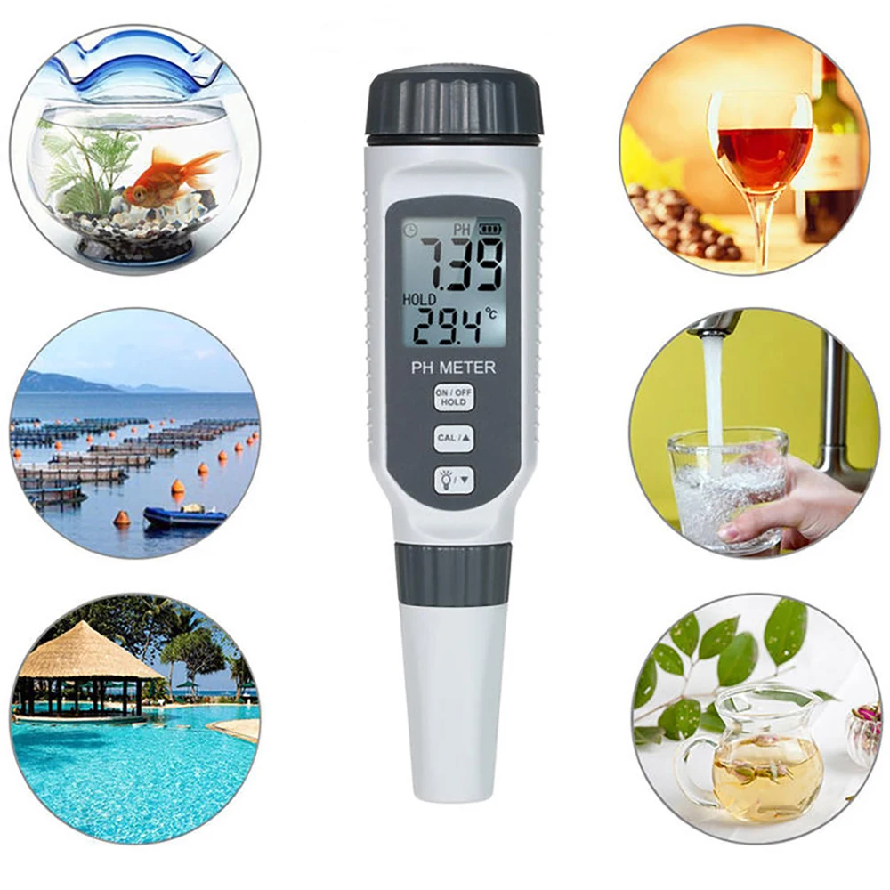 SMART SENSOR Professional pH Water Quality Tester High Precision Portable Pen Type pH Meter Acidometer for pH Tester PH818
SMART SENSOR Professional pH Water Quality Tester High Precision Portable Pen Type pH Meter Acidometer for pH Tester PH818