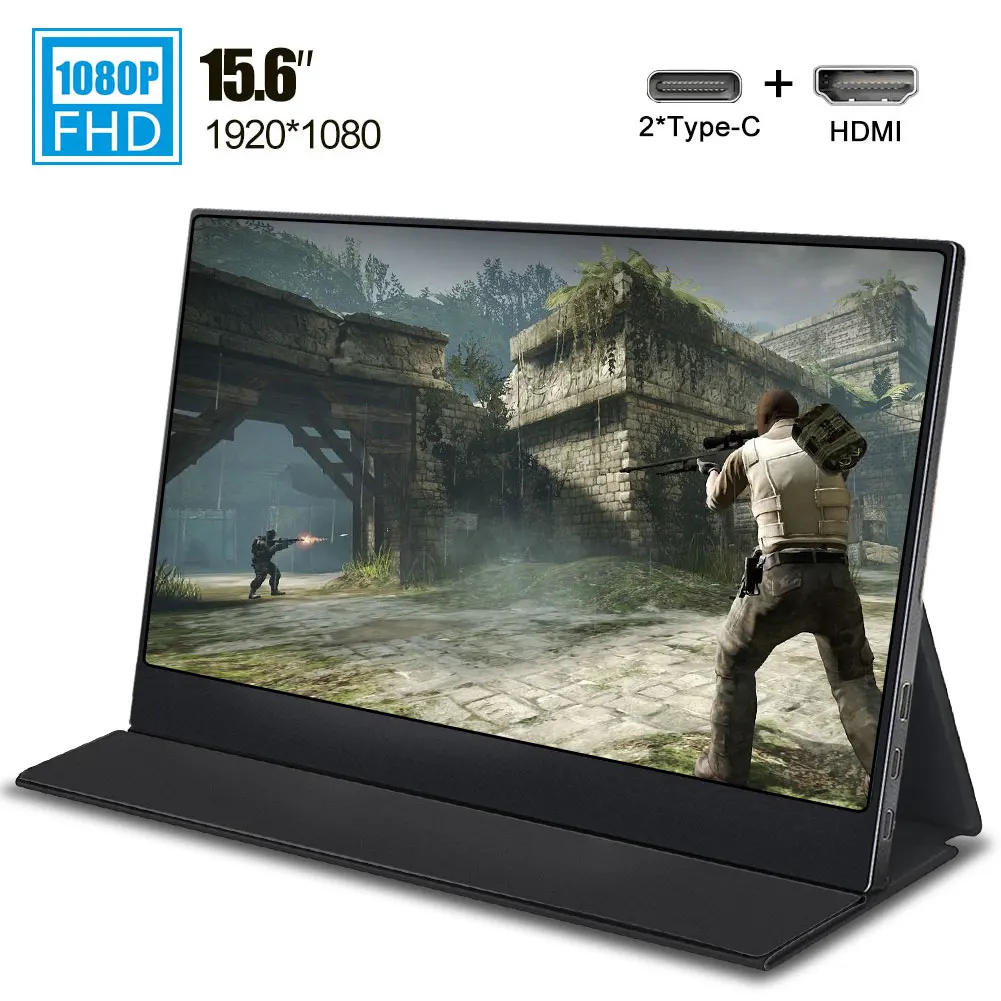 12.5 inch 1920x1080 IPS screen portable monitor witn mini hdmi type c interface Dual speakers for Raspberry Pi MacBook PS4 PS5
12.5 inch 1920x1080 IPS screen portable monitor witn mini hdmi type c interface Dual speakers for Raspberry Pi MacBook PS4 PS5