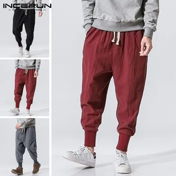 Vintage Trousers Men Casual Cotton Joggers Solid 2020 Drawstring Streetwear Baggy Harem Pants Men Workout Sweatpants 5XL INCERUN
Vintage Trousers Men Casual Cotton Joggers Solid 2020 Drawstring Streetwear Baggy Harem Pants Men Workout Sweatpants 5XL INCERUN
