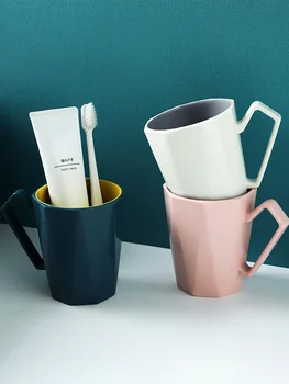 Geometric Two-color Mouth Cup Nordic Couple's Toothbrush Cup Household Simple Washing Cup Tooth Mug Toothbrush Cup Plastic
Geometric Two-color Mouth Cup Nordic Couple's Toothbrush Cup Household Simple Washing Cup Tooth Mug Toothbrush Cup Plastic
