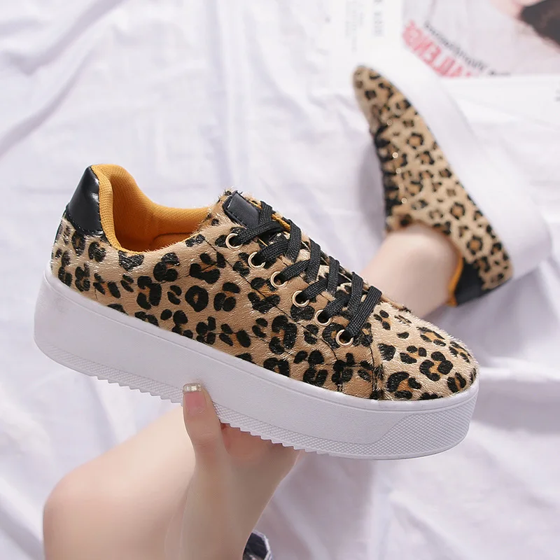 High Platform Leopard Shoes Women Thick Bottom Suede Lace-up Ladies Casual Sneakers Outdoor High Quality Breathable Female Shoes
High Platform Leopard Shoes Women Thick Bottom Suede Lace-up Ladies Casual Sneakers Outdoor High Quality Breathable Female Shoes