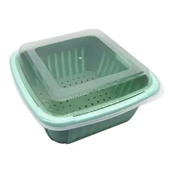 Food Storage Container Safe Durable Fridge Drain Box with Lid 360-degree Rotating Double-layer Storage Basket
Food Storage Container Safe Durable Fridge Drain Box with Lid 360-degree Rotating Double-layer Storage Basket