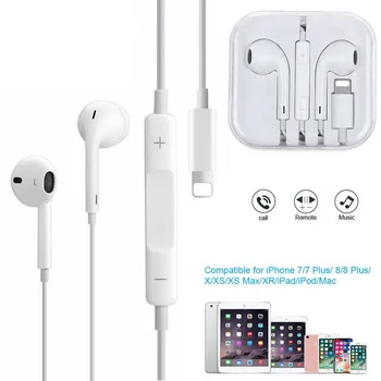 Original Earbuds for lightning In Ear Earphones with Microphone and Volume Control for iPhone 7/7 Plus / 8/8 Plus/X/XS Max/XR
Original Earbuds for lightning In Ear Earphones with Microphone and Volume Control for iPhone 7/7 Plus / 8/8 Plus/X/XS Max/XR