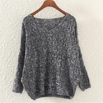 2019 Long Sleeve V-Neck Knitted Pullover Women Hollow Out Sweater High Street Sweater
2019 Long Sleeve V-Neck Knitted Pullover Women Hollow Out Sweater High Street Sweater