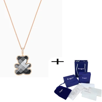 SWA 2020 Fashion Exquisite TEDDY Rose Black Necklace Cute Charming Simple Send Girlfriend Birthday Memorial Wedding Proposal 
SWA 2020 Fashion Exquisite TEDDY Rose Black Necklace Cute Charming Simple Send Girlfriend Birthday Memorial Wedding Proposal