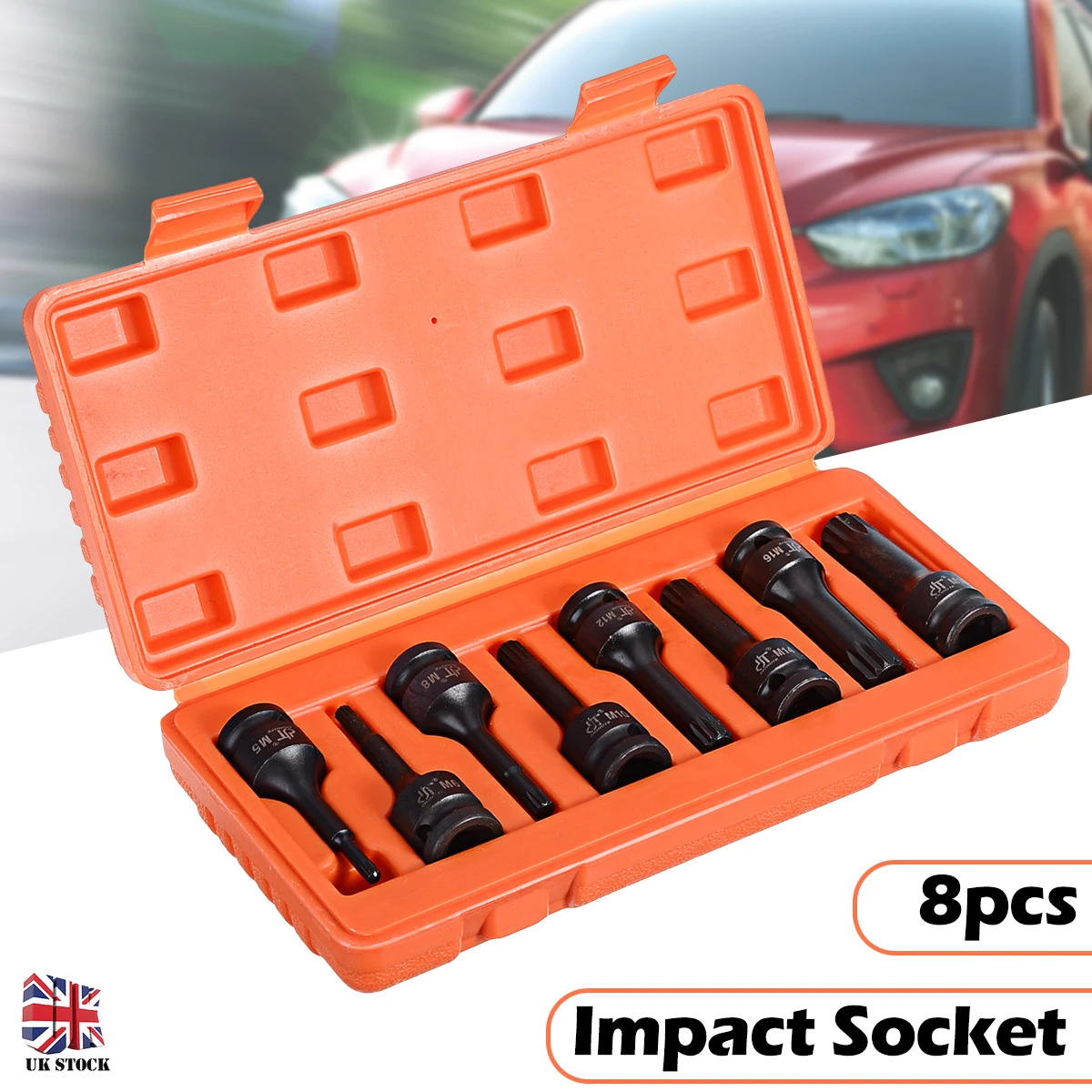 For Hand Tools 8Pcs 1/2" Drive Impact Socket Screwdriver Bit Extension Bar Wrench Spline Sockets M5 M6 M8 M10 M12 M14 M16 M18
For Hand Tools 8Pcs 1/2" Drive Impact Socket Screwdriver Bit Extension Bar Wrench Spline Sockets M5 M6 M8 M10 M12 M14 M16 M18