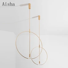 Nordic Ring Metal Pendant Lamp Wrought Iron Hanging Light Simple Model Room Dining Room Living Art Exhibition Decorative Lamp
Nordic Ring Metal Pendant Lamp Wrought Iron Hanging Light Simple Model Room Dining Room Living Art Exhibition Decorative Lamp