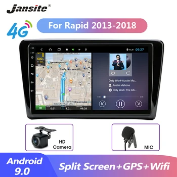 Jansite 9" Car Radio Android 9.0 For Skoda Rapid 2013-2018 Split Screen Multimedia Video Players Navigation GPS RDS 4G+64G radio 
Jansite 9" Car Radio Android 9.0 For Skoda Rapid 2013-2018 Split Screen Multimedia Video Players Navigation GPS RDS 4G+64G radio