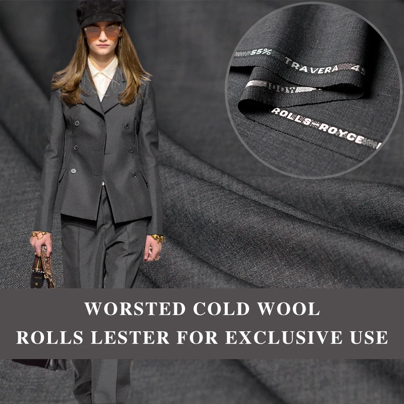 Pearlsilk dark grey RollsRo exclusively for work clothes summer business suit worsted cool wool DIY clothes fabrics Freeshipping
Pearlsilk dark grey RollsRo exclusively for work clothes summer business suit worsted cool wool DIY clothes fabrics Freeshipping