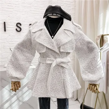 2019 New Fashion Ladies Elegant Sequins Tweeds Outwear All-match Slim Waist Turn Down Collar Long Sleeve Jacket Coat 
2019 New Fashion Ladies Elegant Sequins Tweeds Outwear All-match Slim Waist Turn Down Collar Long Sleeve Jacket Coat