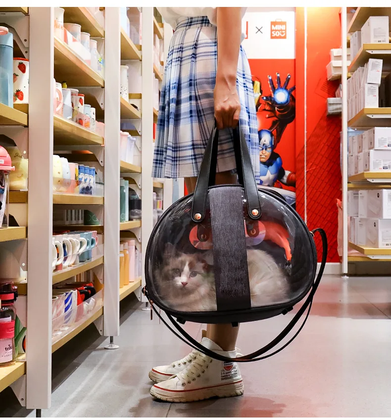 The new pet bag is easy to go out transparent cat/dog backpack foldable breathable portable cat bag cat cat supplies wholesale
The new pet bag is easy to go out transparent cat/dog backpack foldable breathable portable cat bag cat cat supplies wholesale