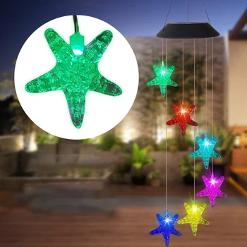 Color Change Outdoor Decor Hanging Lamps Creative LED Solar Wind Chimes Light Girl Room Home Decorative Garden Light 
Color Change Outdoor Decor Hanging Lamps Creative LED Solar Wind Chimes Light Girl Room Home Decorative Garden Light