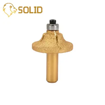 Vacuum Brazed Diamond Router Bits R15 43mm Bullnose Stone Granite Marble Slab Edge Profile Router Cutter With 1/2" Round Shank
Vacuum Brazed Diamond Router Bits R15 43mm Bullnose Stone Granite Marble Slab Edge Profile Router Cutter With 1/2" Round Shank