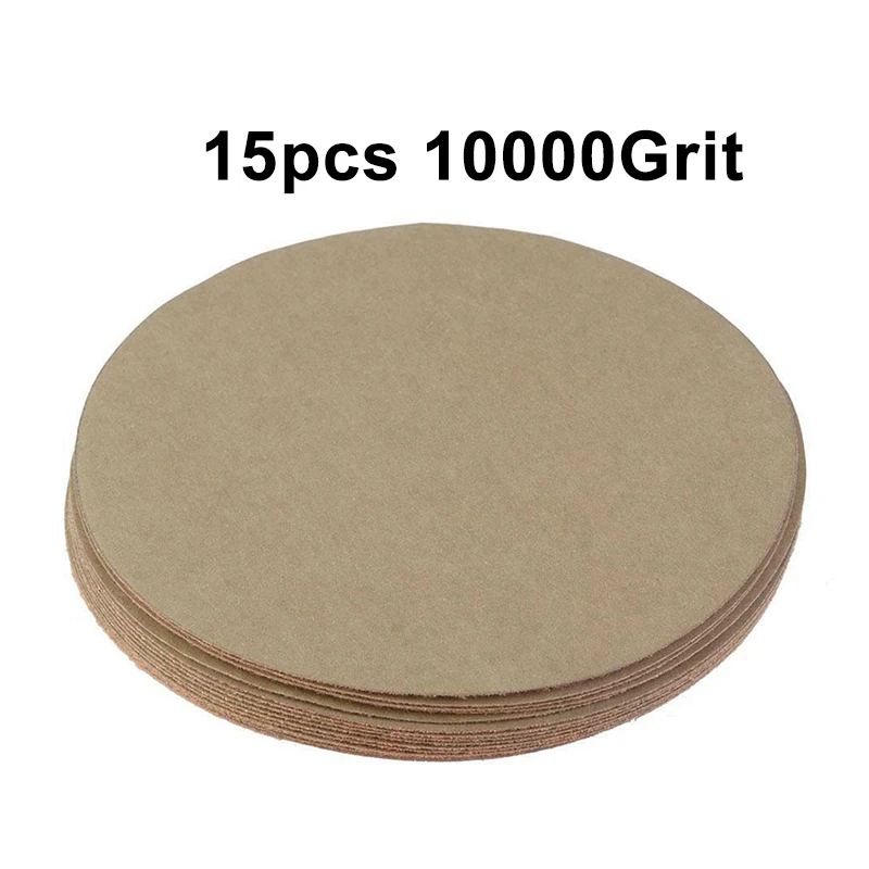 15 Pieces 5 Inches Sanding Discs Hook Loop 400 1500 5000 10000 Grit Sand Polishing Paper Round Sandpaper Abrasive Tools
15 Pieces 5 Inches Sanding Discs Hook Loop 400 1500 5000 10000 Grit Sand Polishing Paper Round Sandpaper Abrasive Tools