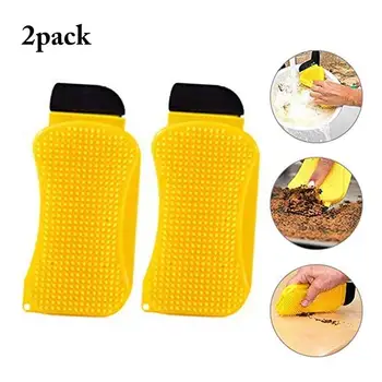 2pcs 3 in 1 Silicone Sponge Soap Dispenser Multi Functional Dish Bowl Pan Washing Brush Scrubber Scraper Kitchen Cleaning Tool
2pcs 3 in 1 Silicone Sponge Soap Dispenser Multi Functional Dish Bowl Pan Washing Brush Scrubber Scraper Kitchen Cleaning Tool