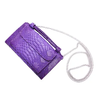 New snakeskin leather hand bag, chain, one-shoulder cross-body bag and purse for ladies
New snakeskin leather hand bag, chain, one-shoulder cross-body bag and purse for ladies