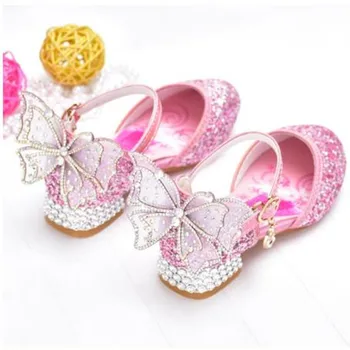 Disney Frozen Girls High Heel Princess Sandals Elsa Shoes Glitter Leather Girls Kids Shoe For Party Dress Wedding Party Sneakers 
Disney Frozen Girls High Heel Princess Sandals Elsa Shoes Glitter Leather Girls Kids Shoe For Party Dress Wedding Party Sneakers
