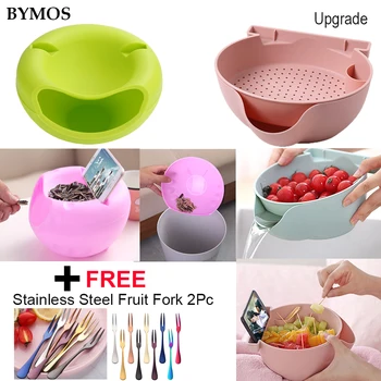 Creative Container Bowl Double Snack Seed Storage Box Trash Can Plate Dish Storage Box With Mobile Phone Holder
Creative Container Bowl Double Snack Seed Storage Box Trash Can Plate Dish Storage Box With Mobile Phone Holder