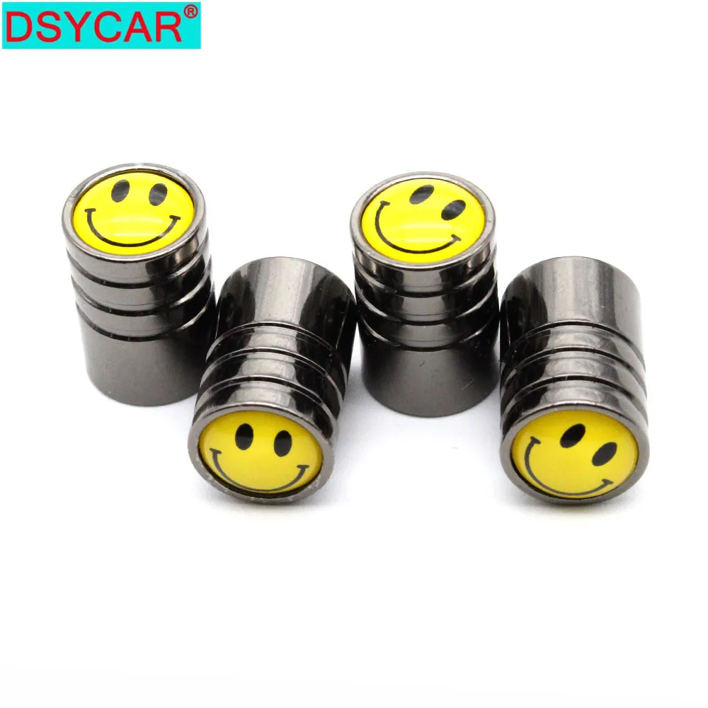DSYCAR 4 Pcs/Set Car Styling Copper Smiling Face Logo Car Tire Valve Caps Wheel Tires Tire Stem Air Cap Airtight Covers
DSYCAR 4 Pcs/Set Car Styling Copper Smiling Face Logo Car Tire Valve Caps Wheel Tires Tire Stem Air Cap Airtight Covers