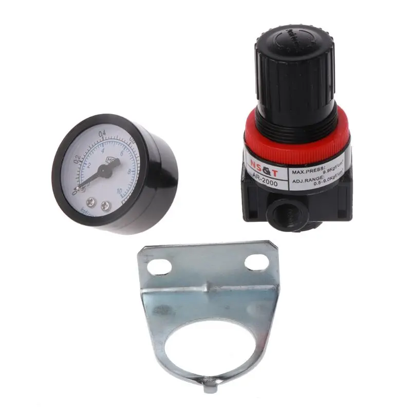AR2000 Air Control Pressure Gauge Compressor Relief Regulator Regulating Valve MOLC
AR2000 Air Control Pressure Gauge Compressor Relief Regulator Regulating Valve MOLC