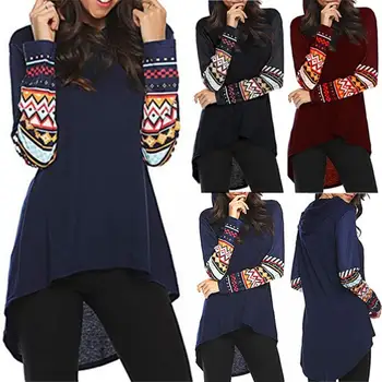 Casual Women Solid Color Long Printed Sleeve Irregular Hem Loose Thin Hoodie
Casual Women Solid Color Long Printed Sleeve Irregular Hem Loose Thin Hoodie
