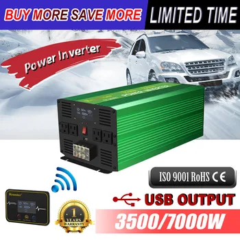lcd wireless invertor high efficient DC 12V to AC 220V comverter 3500w max 7000w pure sine wave power inverters remote control
lcd wireless invertor high efficient DC 12V to AC 220V comverter 3500w max 7000w pure sine wave power inverters remote control