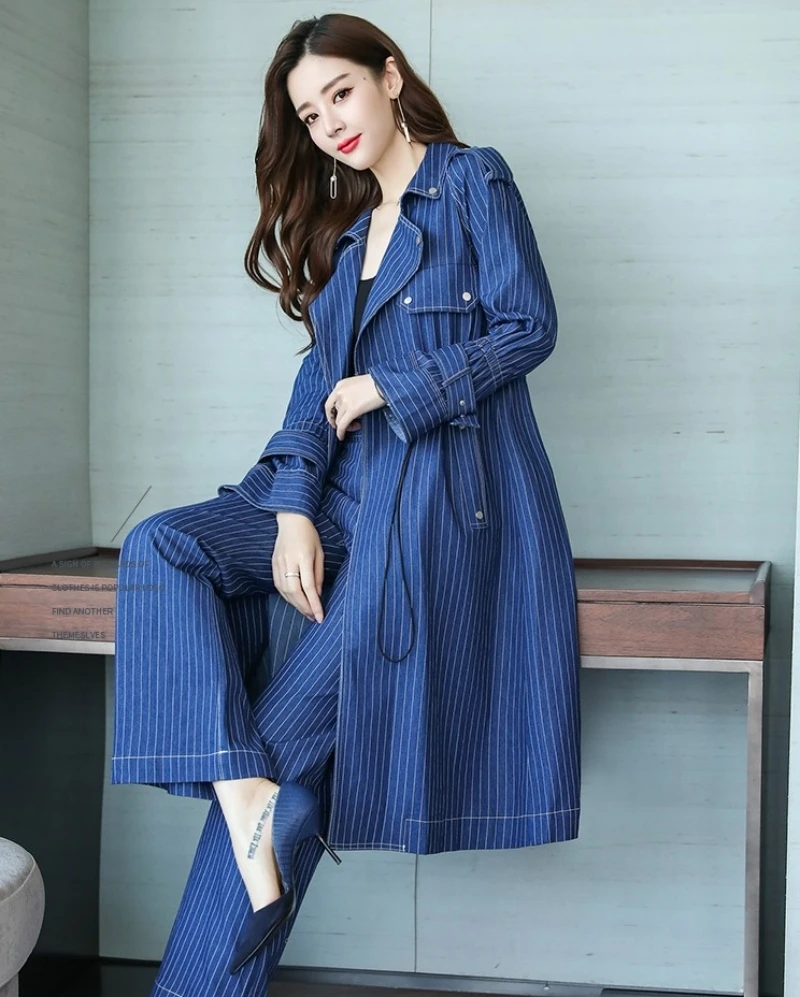 womens denim suit