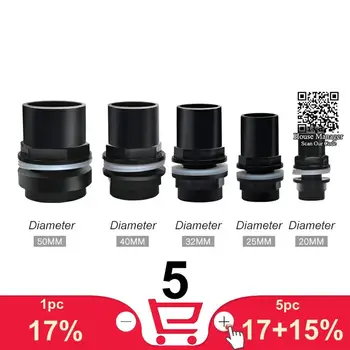 Aquarium Water Pipe Tube Connector Nozzle, Inner Diameter 20/25/32/40/50mm Hand-hole connector to connect water pipe accessories
Aquarium Water Pipe Tube Connector Nozzle, Inner Diameter 20/25/32/40/50mm Hand-hole connector to connect water pipe accessories