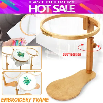 1 pcs Embroidery Stand Hoop Wood Embroidery and Cross Stitch Hoop Set Embroidery Hoop Ring Frame Adjustable Sewing Tools 
1 pcs Embroidery Stand Hoop Wood Embroidery and Cross Stitch Hoop Set Embroidery Hoop Ring Frame Adjustable Sewing Tools