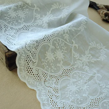 2Meters/lot Extra-wide 33cm/13 inch wide beige white cotton embroidered lace vintage openwork jacquard edging fabric W597
2Meters/lot Extra-wide 33cm/13 inch wide beige white cotton embroidered lace vintage openwork jacquard edging fabric W597