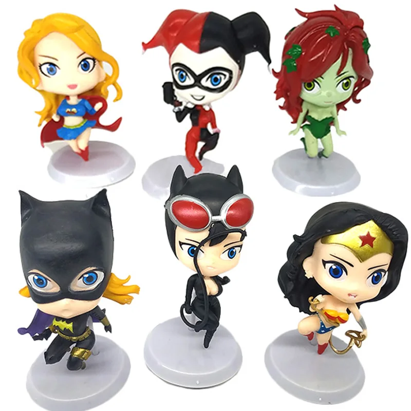 6pcs/set DC Comics Wonder Woman Anime Figures Poison Ivy PVC Action Figures Superheroes Figurines Collectible Dolls Kids Toys
6pcs/set DC Comics Wonder Woman Anime Figures Poison Ivy PVC Action Figures Superheroes Figurines Collectible Dolls Kids Toys