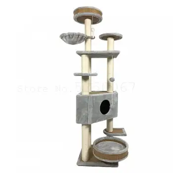 Cat Climbing Frame, Sisal Cat Grabbing Column, Wooden Tree House, Cat Toy, Large Cat Stand, Jumping Platform, Four Seasons Cat
Cat Climbing Frame, Sisal Cat Grabbing Column, Wooden Tree House, Cat Toy, Large Cat Stand, Jumping Platform, Four Seasons Cat