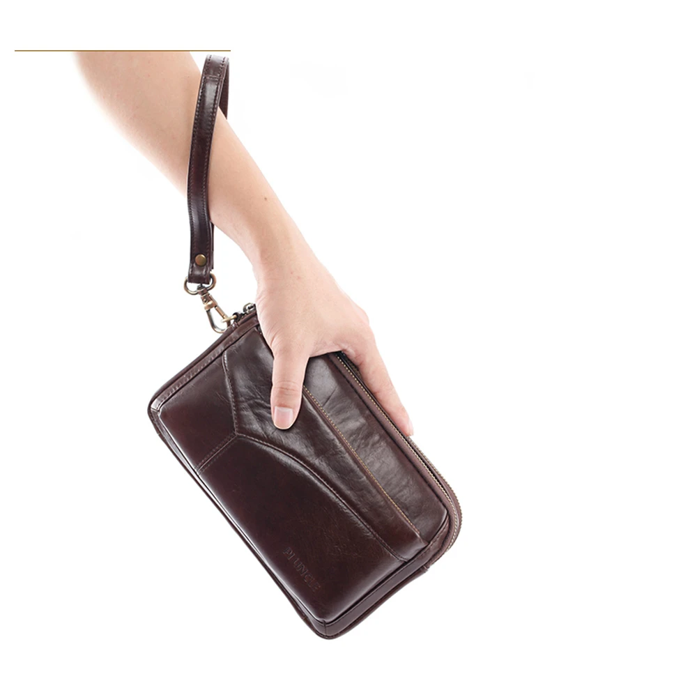 Leather Handbag For Men Large Capacity Passport Purse Mobile Wallet Soft Double Zipper Messenger Bag Clutch Case Letter
Leather Handbag For Men Large Capacity Passport Purse Mobile Wallet Soft Double Zipper Messenger Bag Clutch Case Letter