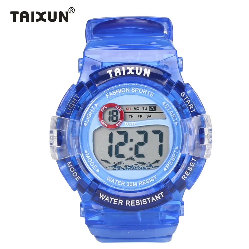 Tai xuan Children Electronic Watch Fashion Boys And Girls Circle Cold Light Sports Waterproof Students Electronic Watch Table T1
Tai xuan Children Electronic Watch Fashion Boys And Girls Circle Cold Light Sports Waterproof Students Electronic Watch Table T1