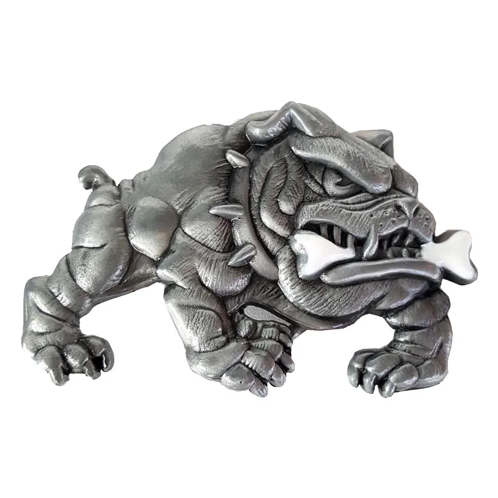 Bulldog Dog Metal Belt Buckle Man Accessory Antique Silver Color cowboy Belt for Leather Belt Fashion
Bulldog Dog Metal Belt Buckle Man Accessory Antique Silver Color cowboy Belt for Leather Belt Fashion