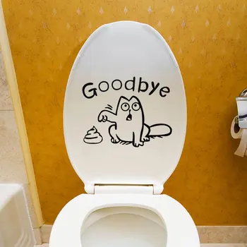 Goodbye Throw Cat Cartoon Toilet Sign Humor Funny Personality Toilet Sticker
Goodbye Throw Cat Cartoon Toilet Sign Humor Funny Personality Toilet Sticker
