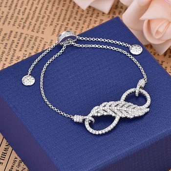 Luxurious Crystal Bracelet Silver Color Adjustable Infinity Charm Bracelets For Women Fashion Jewelry 2020 New
Luxurious Crystal Bracelet Silver Color Adjustable Infinity Charm Bracelets For Women Fashion Jewelry 2020 New
