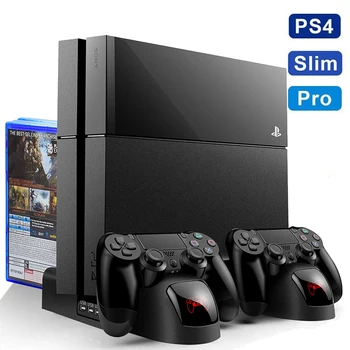 PS4/PS4 Slim/PS4 Pro Dual Controller Charger Dock Console Vertical Cooling Stand Charging Station LED Fan For SONY Playstation 4
PS4/PS4 Slim/PS4 Pro Dual Controller Charger Dock Console Vertical Cooling Stand Charging Station LED Fan For SONY Playstation 4