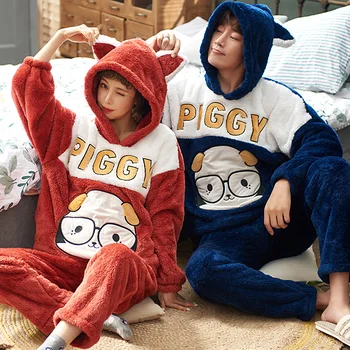 Autumn Winter Lovers Flannel Pajamas Set Men Couple Christmas Warm Nightwear Coral Fleece Thick Elastic Waist Lounge Pyjama Set
Autumn Winter Lovers Flannel Pajamas Set Men Couple Christmas Warm Nightwear Coral Fleece Thick Elastic Waist Lounge Pyjama Set