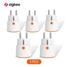 Tuya Smart Zigbee 3.0 Power Plug 16A EU Outlet 3680W Meter Remote Control Work With Alexa And Tuya Hub
Tuya Smart Zigbee 3.0 Power Plug 16A EU Outlet 3680W Meter Remote Control Work With Alexa And Tuya Hub