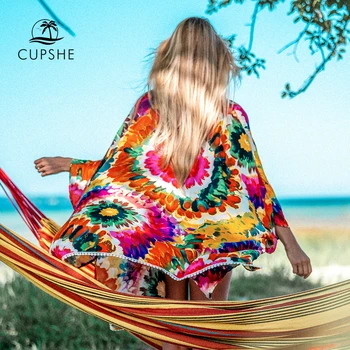 CUPSHE Colorful Floral Bikini Cover Up Woman Sexy See-through Lace Up Kimono 2020 Beach Bathing Suit Beachwear Tunic Shirt
CUPSHE Colorful Floral Bikini Cover Up Woman Sexy See-through Lace Up Kimono 2020 Beach Bathing Suit Beachwear Tunic Shirt