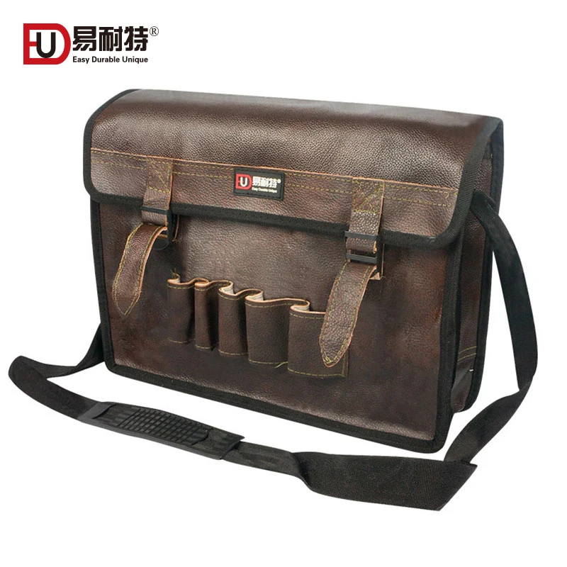 Leather Shoulder Tool Bag Large Capacity Multifunction Zipper Electrician Tool Storage Bags Sturdy Crossbody Bags Tool Organizer
Leather Shoulder Tool Bag Large Capacity Multifunction Zipper Electrician Tool Storage Bags Sturdy Crossbody Bags Tool Organizer